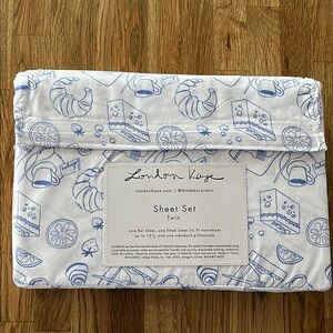 NWT London Kaye Parisian Pastry Twin Sheet Set